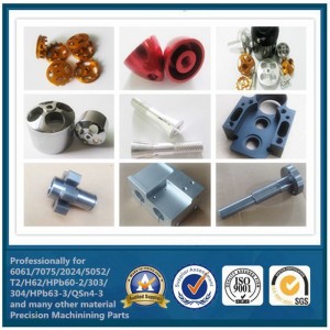 Procesamiento CNC de piezas de mecanizado de componentes de aluminio anodizado en China