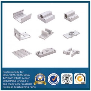 Fábrica de China Accesorios de aluminio personalizados CNC piezas de mecanizado